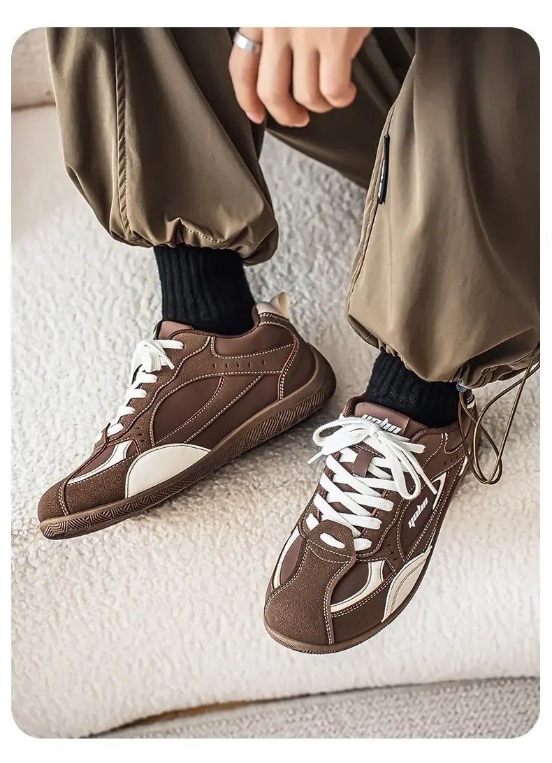Shoes Man 2026 Trend Casual Sneakers Comfortable Lace Up Flats Tennis Shoe Breathable Walking Jogging Shoe