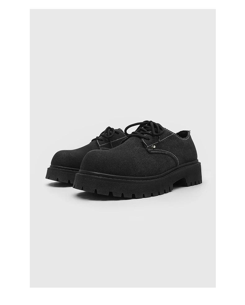 Men's shoes four seasons versatile casual non-slip wear-resistant comfort outdoor shoes youth fashion thick sole workwear shoes