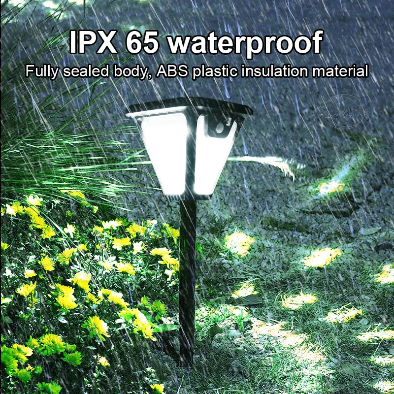 Solar Outdoor Lights USB Rechargeable Solar Lawn Lamp Motion Sensor 3 Modes Solar Wall Lamp Outdoor Waterproof Garden Yard Light