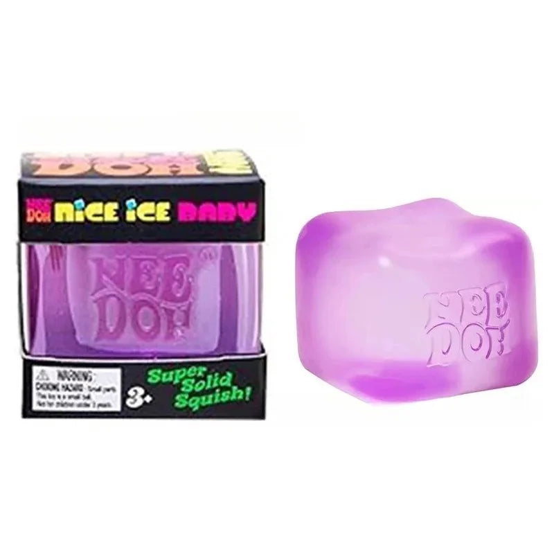 Needoh Nice Cube Sensory Stress Reliever Fidget Tool for Anxiety & Focus Desk Sensory Cube for Adults & Kids