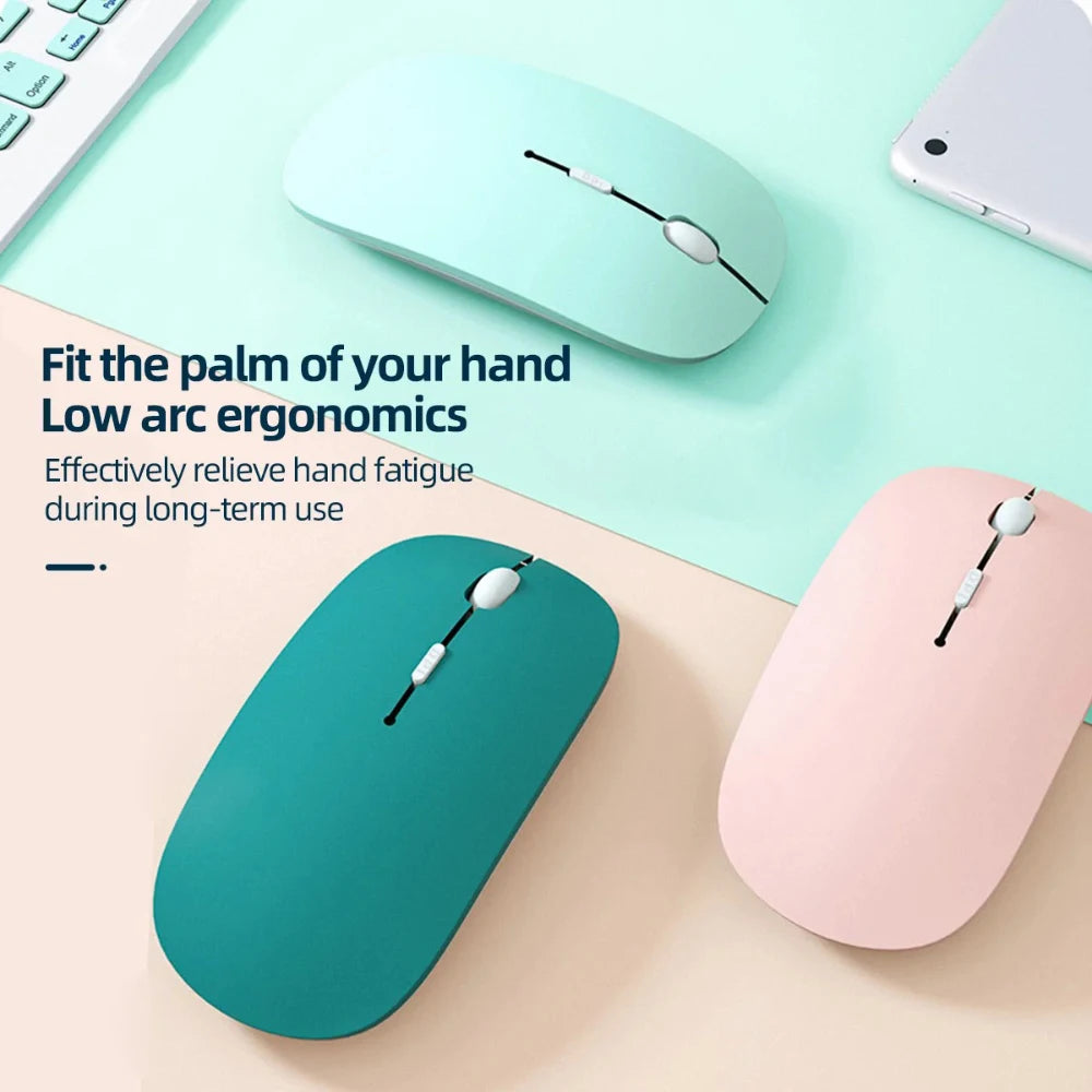 Bluetooth-compatible Mouse Wireless Mouse Silent Computer Mice Portable Working Gaming Mouse For Laptops iPad Tablet PC Computer