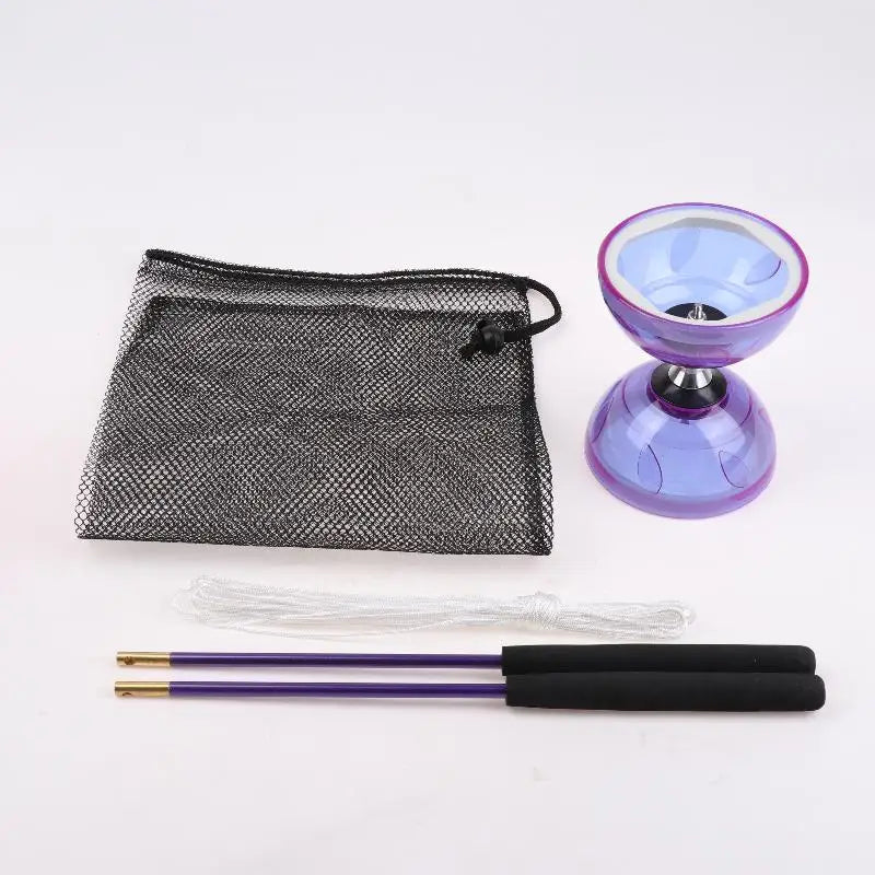 1set Portable Diabolo Chinese Yoyo Diabolo Set Professional Fitness Gear For Adults Kids Elderly Outdoor Indoor Agility Exercise