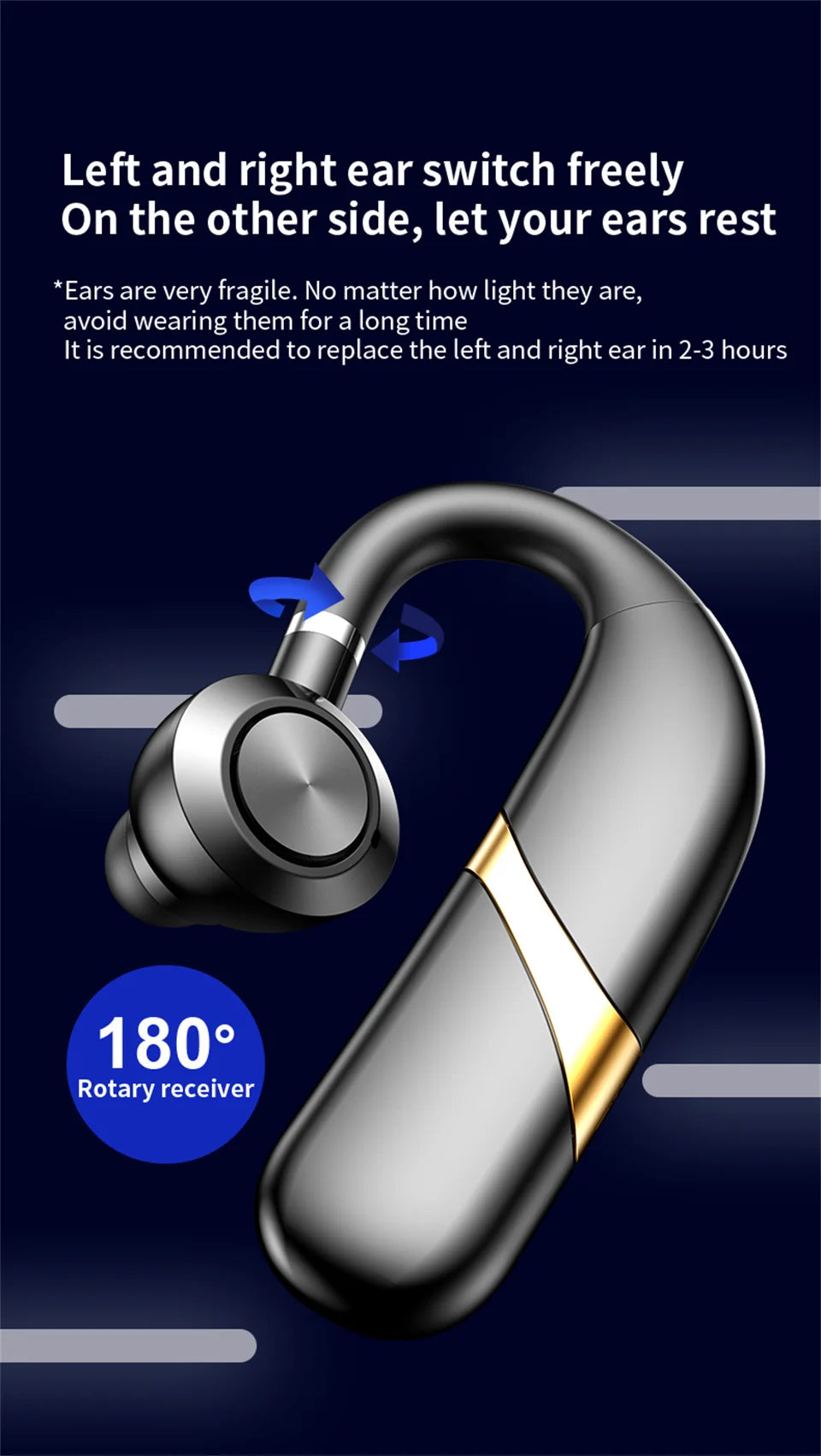 Bluetooth Earphones Wireless Headphones With Microphon Busines Headset Fone De Ouvido For Driving Audifonos Talking Auriculares