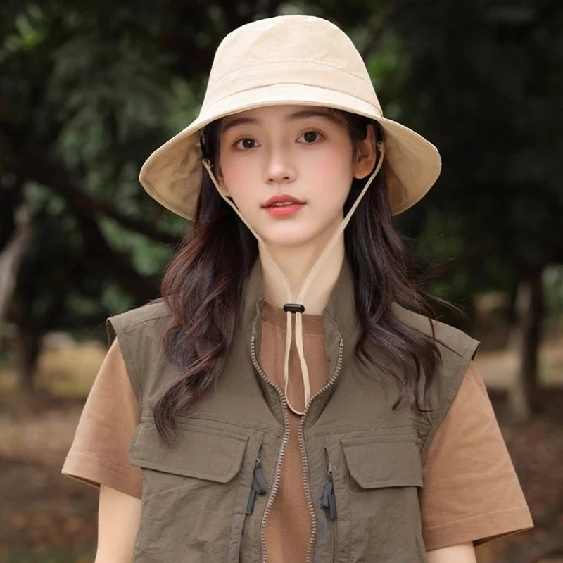 （Summer6）New Four Seasons Bucket Hat, Quick Dry, Lightweight, Foldable, Storage, Sun Hat, Outdoor Hiking Hat, Fishing Cap