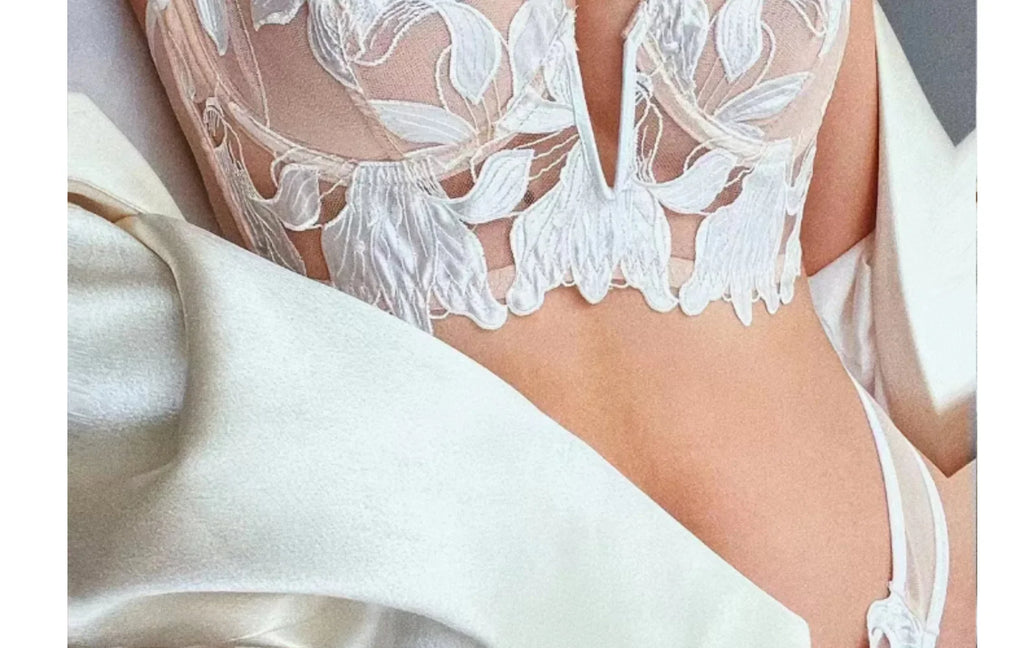 Women Lace Lingerie Set Elegant Sexy Bra Set See Through Underwear Ventilate Ladies Bra and Panty Set