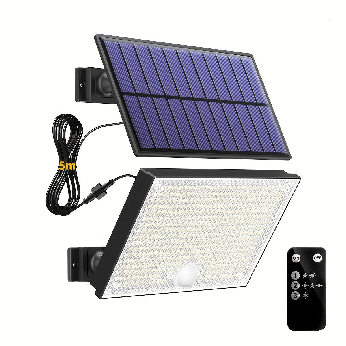 Solar Lights Outdoor 400LED Remote Solar Security Lights Outdoor Motion Sensor Waterproof Solar Wall Lamp Garden Patio Yard