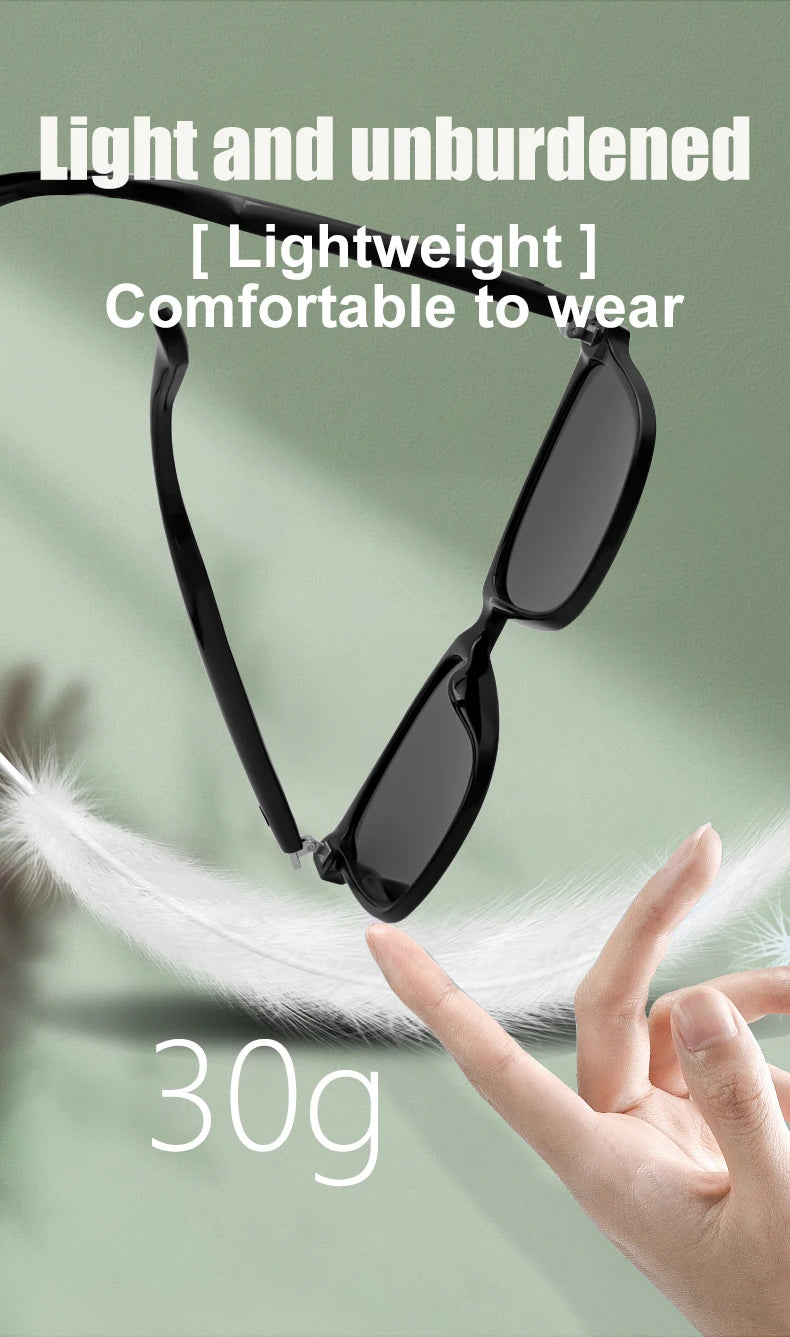 LIGE Bluetooth Inteligente Glasses Life Waterproof Smart Glasses Anti-blue Glasses Anti-ultraviolet Sunglasses for Android iOS