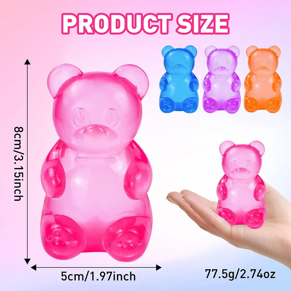 Schylling Needoh Bear Squishy Sensory Fidget Toy Stress Relief Anxiety Sensory Tool for Focus ADHD & Calming Office Desk Gadget