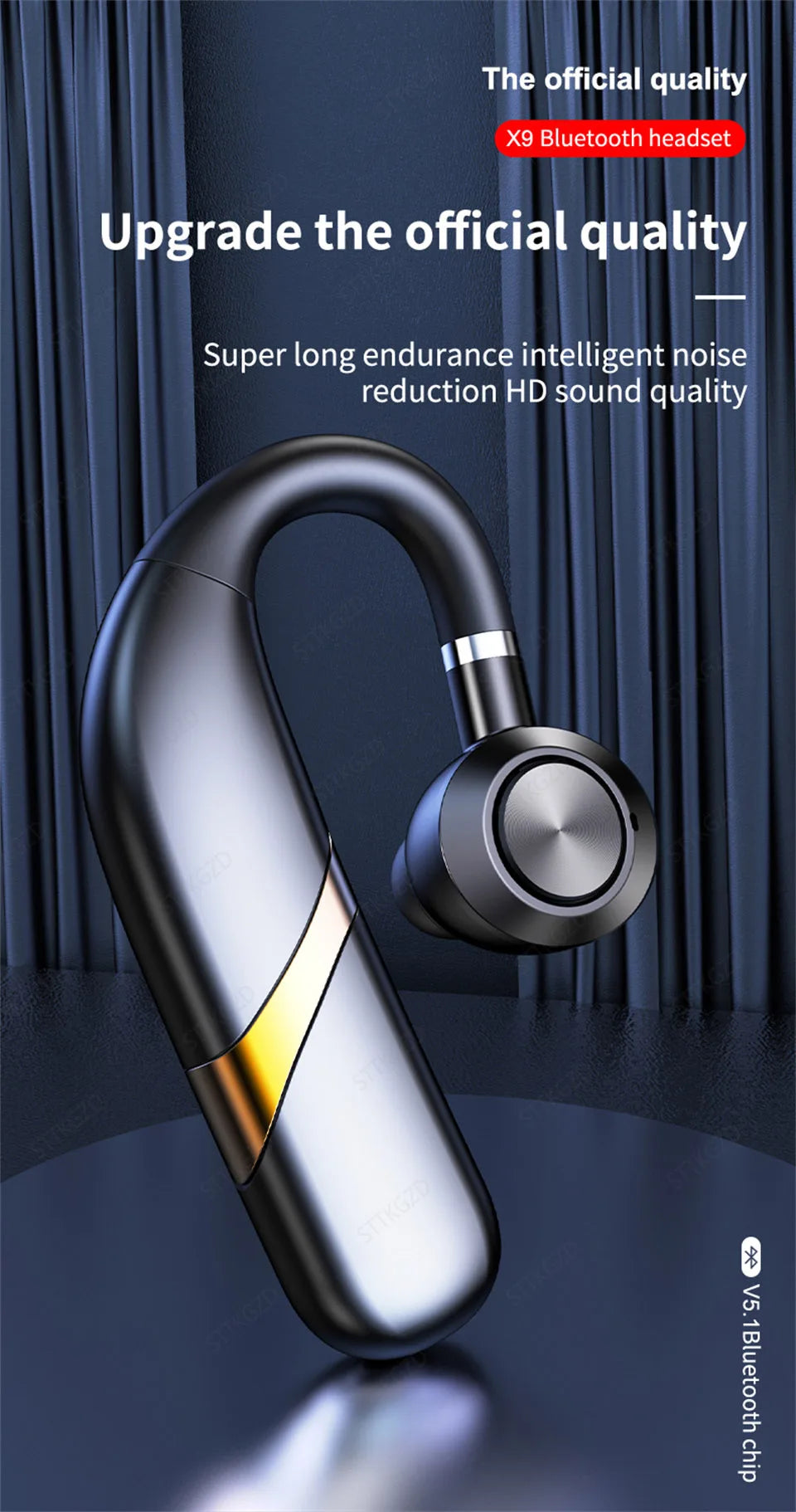 Bluetooth Earphones Wireless Headphones With Microphon Busines Headset Fone De Ouvido For Driving Audifonos Talking Auriculares