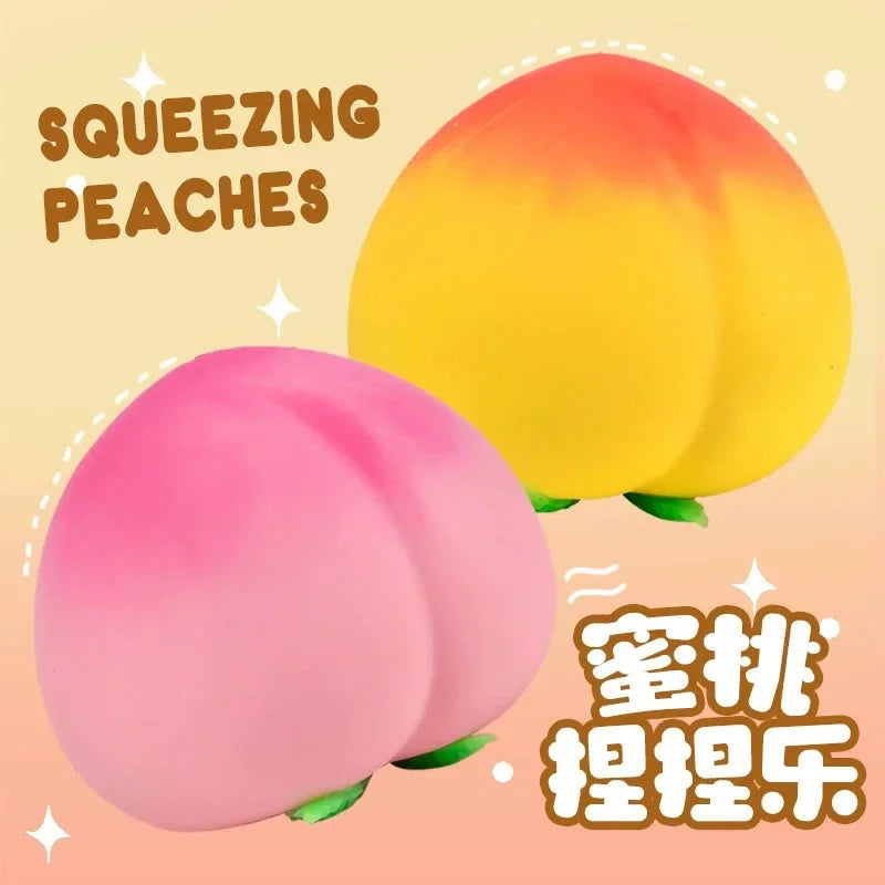 Peach Squishy Stress Ball Mustbuy Needoh Nice Cube Cheese Squishy Squishies Needoh Squishies Squishy Toys Fidget Sensory Toys fo