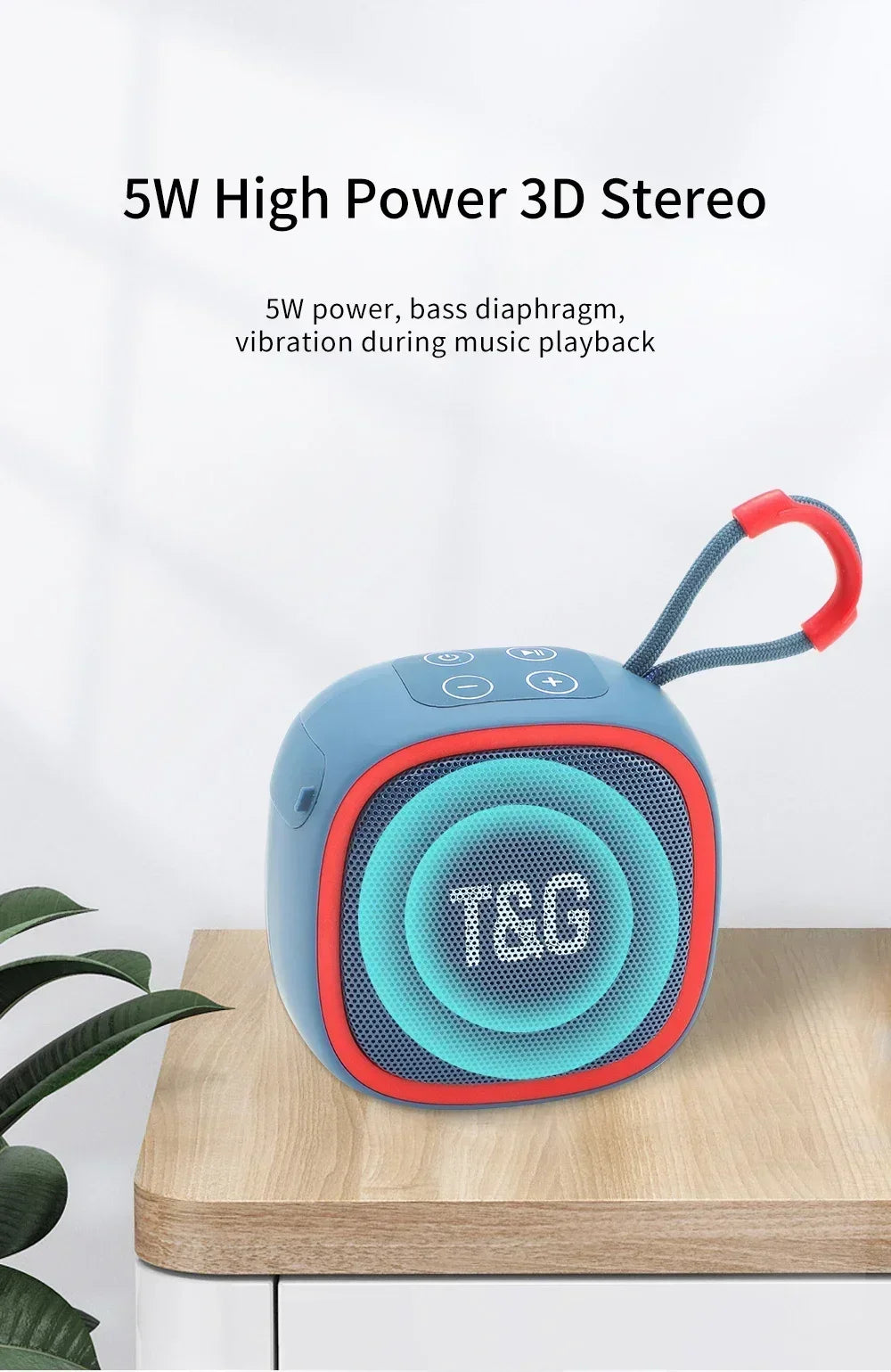 Bluetooth Speaker Mini Portable IPX4 Waterproof Wireless Loudspeaker Support TF FM Card BT TWS Stereo HIFI Sound Box Car Audio