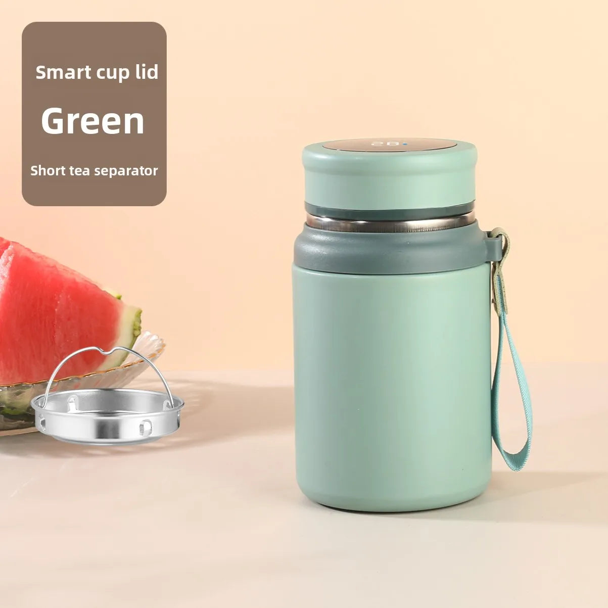 Smart thermos cup good-looking portable outdoor tea cup with temperature display High capacity 316 Stainless steel portable