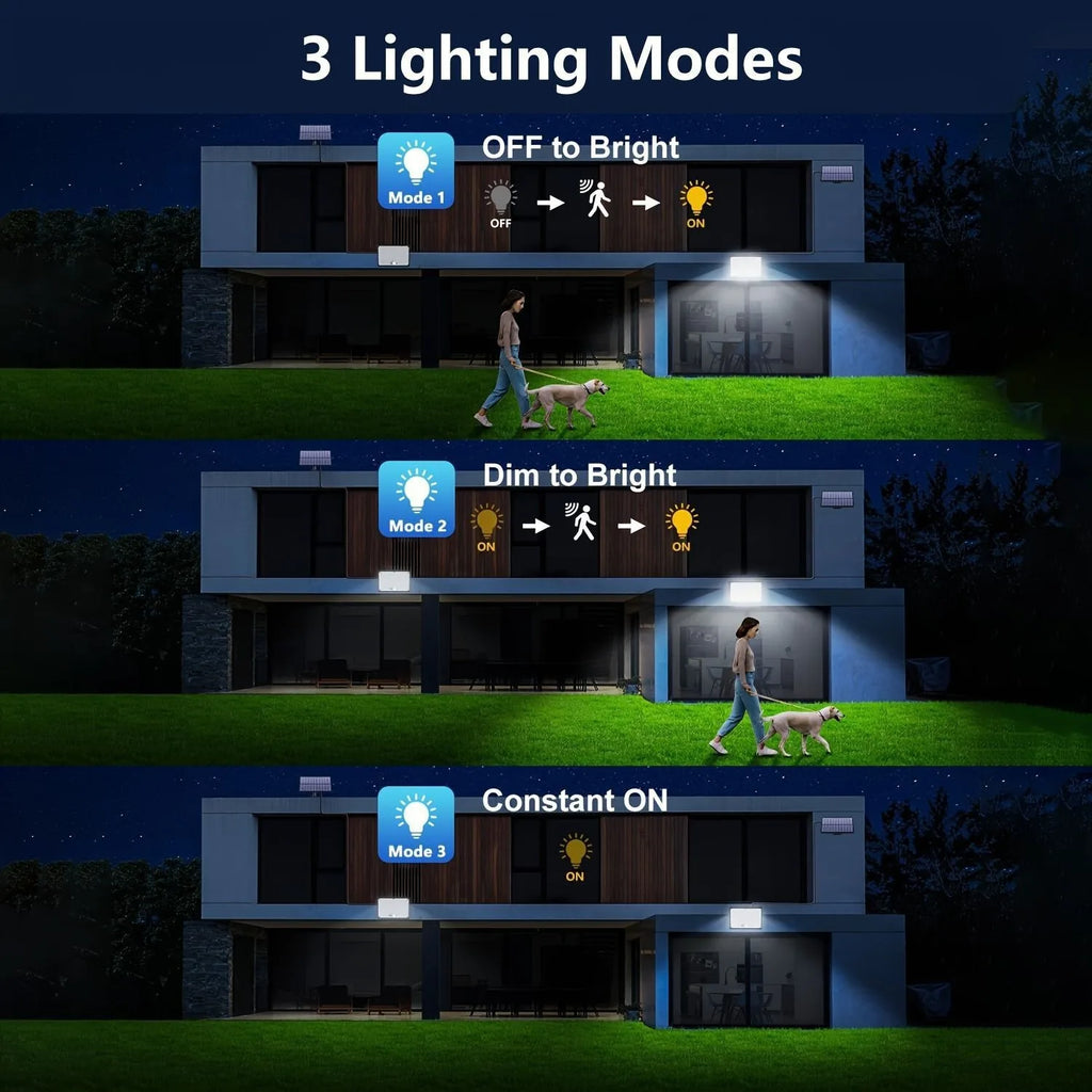 Solar Lights Outdoor 400LED Remote Solar Security Lights Outdoor Motion Sensor Waterproof Solar Wall Lamp Garden Patio Yard