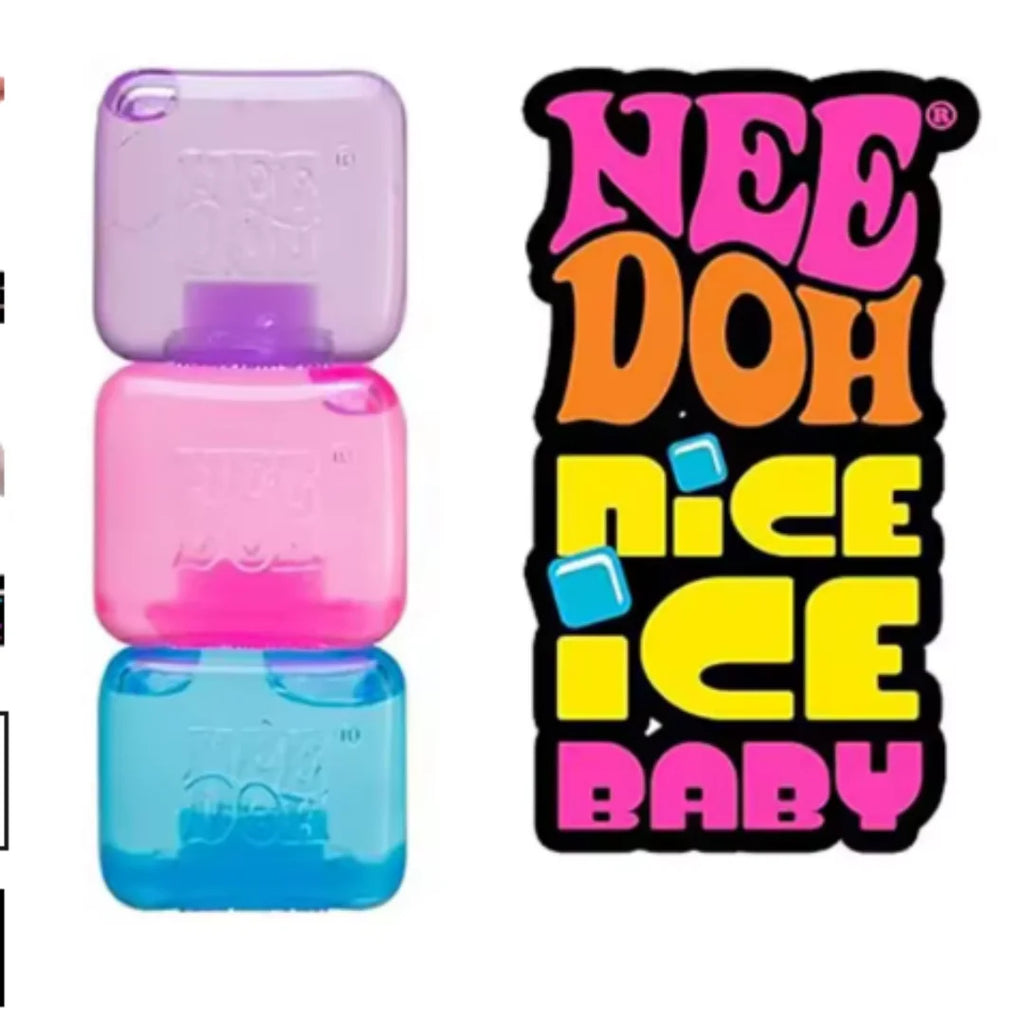 Needoh Nice Cube Sensory Stress Reliever Fidget Tool for Anxiety & Focus Desk Sensory Cube for Adults & Kids