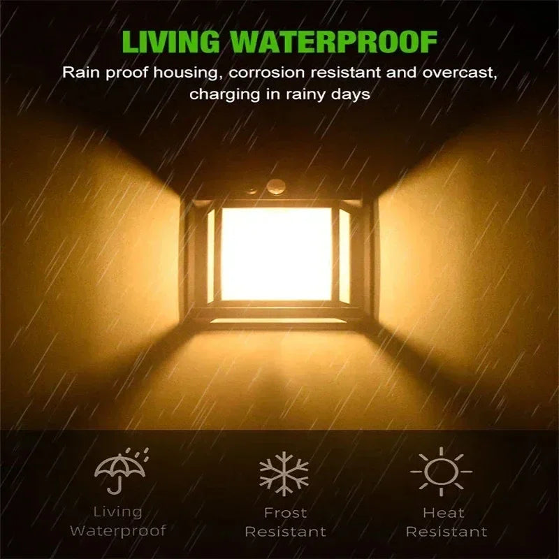Powerful Outdoor Solar Lamp Garden Solar Powered Streetlight Outdoor Lights Waterproof Light Led Lighting External Decoration
