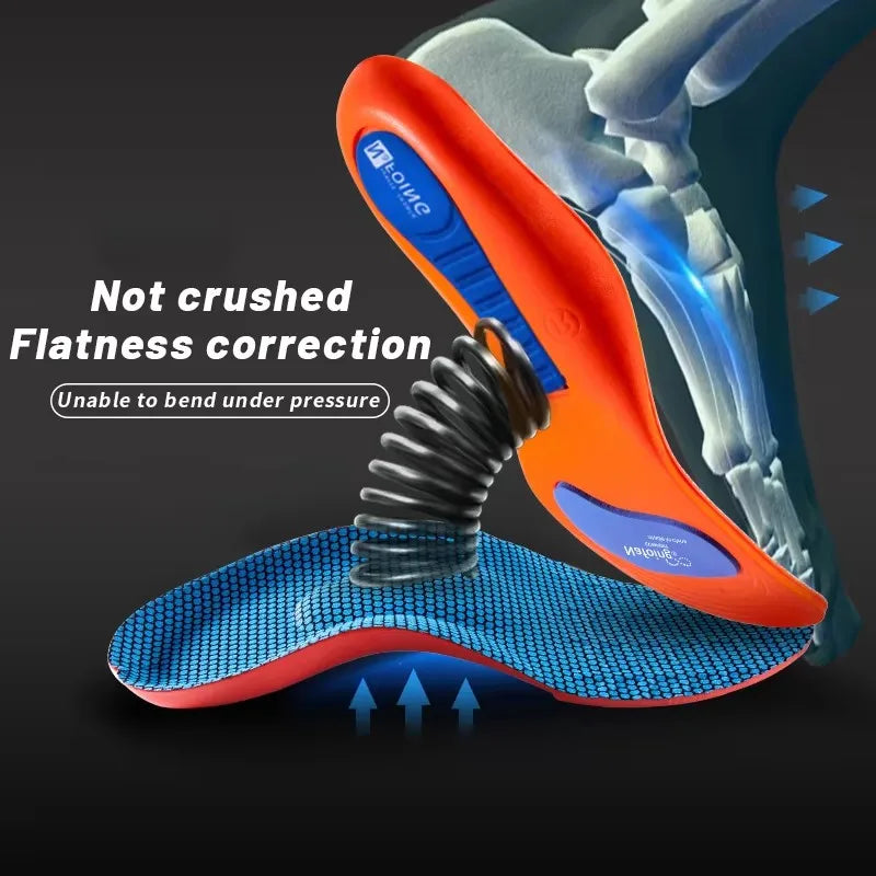 Orthopedic Insoles for Feet Sport Shock-absorbing Insole for Shoes Arch Support Plantar Fasciitis Templates Pads Men Women Sole
