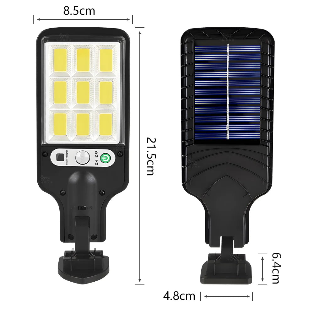 Solar Lights Outdoor Waterproof LED Solar Lamp Motion Sensor Light Remote Control Garden Accessories Outdoor Street Yard Garage