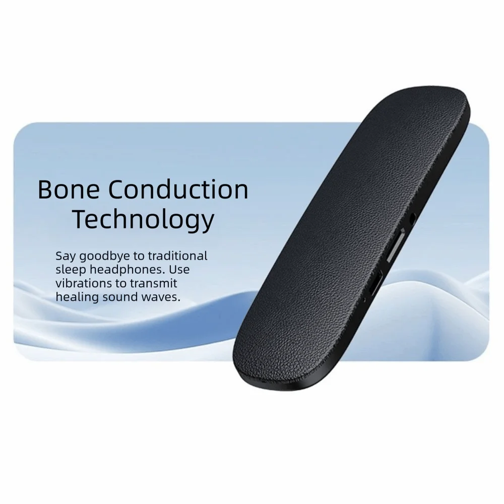 Bluetooth 5.4 Under Pillow Speaker With TF Card Slot Timed Shutdown Bone Conduction Speaker Stereo Sound Noise Reduction