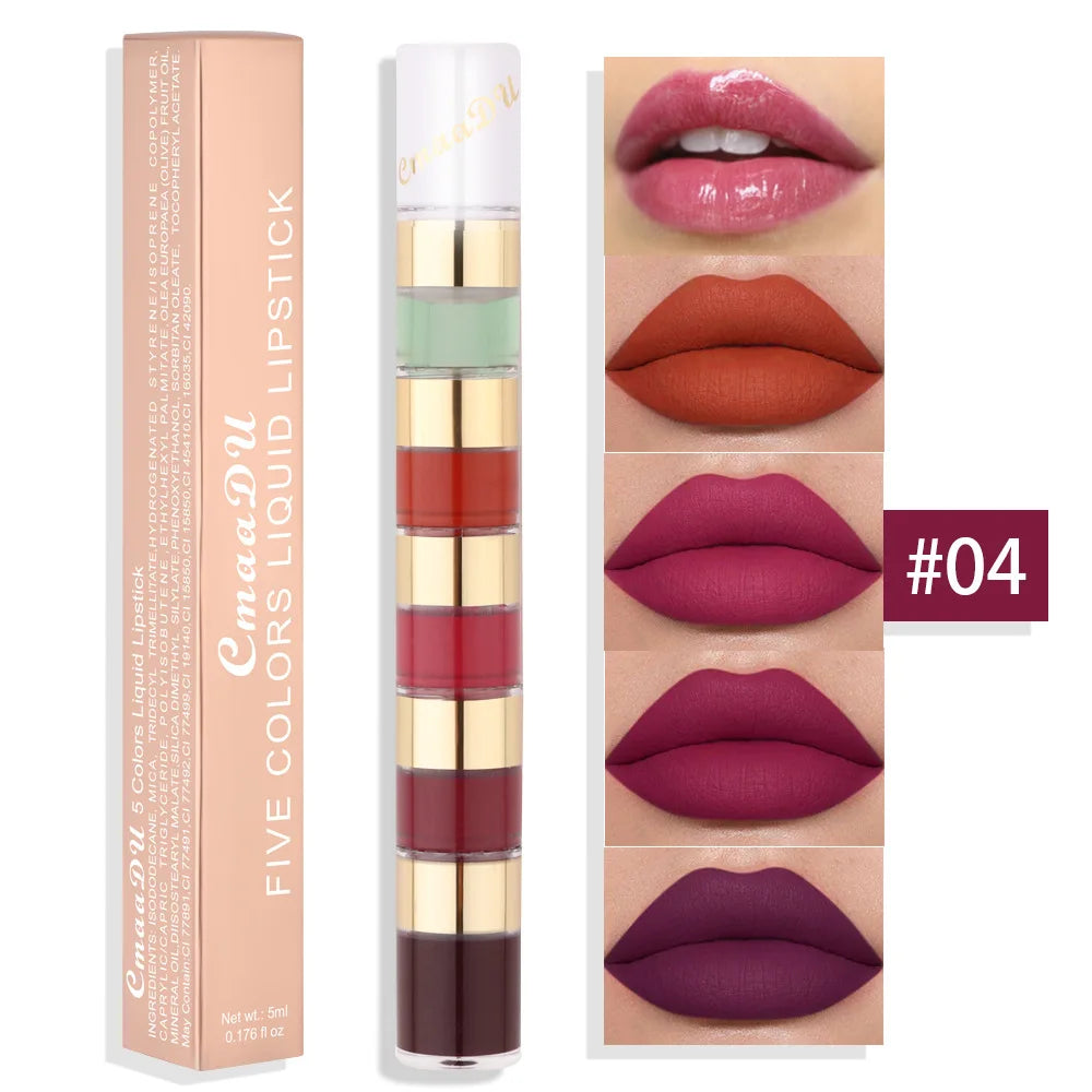 Lip Stain Non-Sticky Long-lasting Lock Color Matte Lip Gloss Lipstick Waterproof Y2K Fancy Fashion Birthday Christmas Present