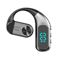 Wireless Bluetooth-compatible Headset Digital Display Bone Conduction Concept Business Ear-mounted Earphones
