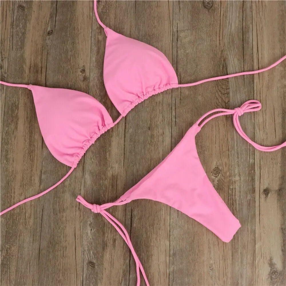 Fashion Sexy Backless Adjustable Bralette Bra Set Panties Underwear