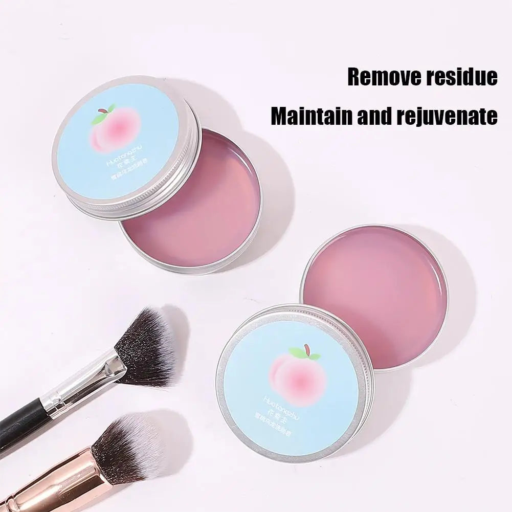 Makeup Brush Cleaner Soap /Silicone Mat, Deeply Cleans Cosmetic Color Removal for Synthetic & Natural Makeup Brushes & Sponges