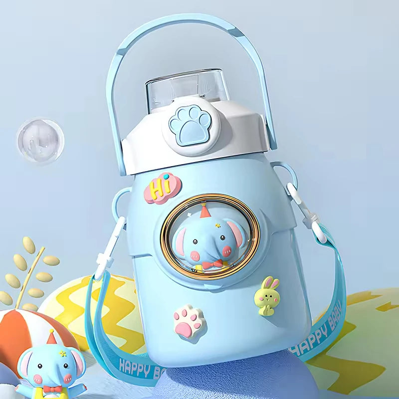 Cute Kawaii Thermal Mug 650ML 316 Stainless Steel Thermos for Tea Kid Children Drinks Stainless Steel Water Bottle
