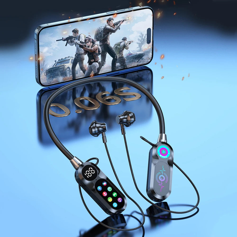 Wireless Bluetooth 5.4 Earbuds with LED Display HiFi Sound for Sports And Gaming - Headset