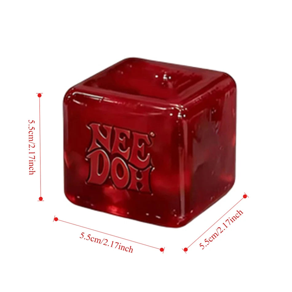 2026 HOT NeeDoh Nice Cube 2.17" Super Solid Squish Sensory Squeeze Toy Stress Anxiety Relief Calming Fidget Toy For Adults Gifts