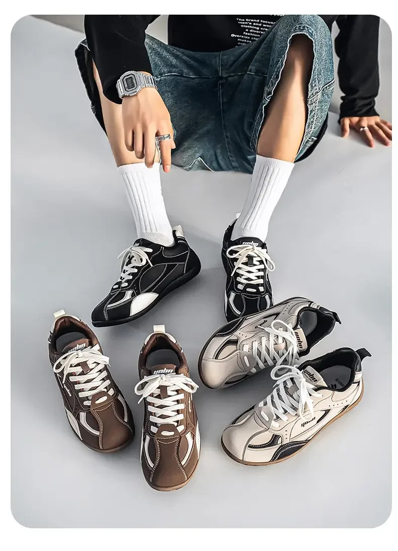 Shoes Man 2026 Trend Casual Sneakers Comfortable Lace Up Flats Tennis Shoe Breathable Walking Jogging Shoe