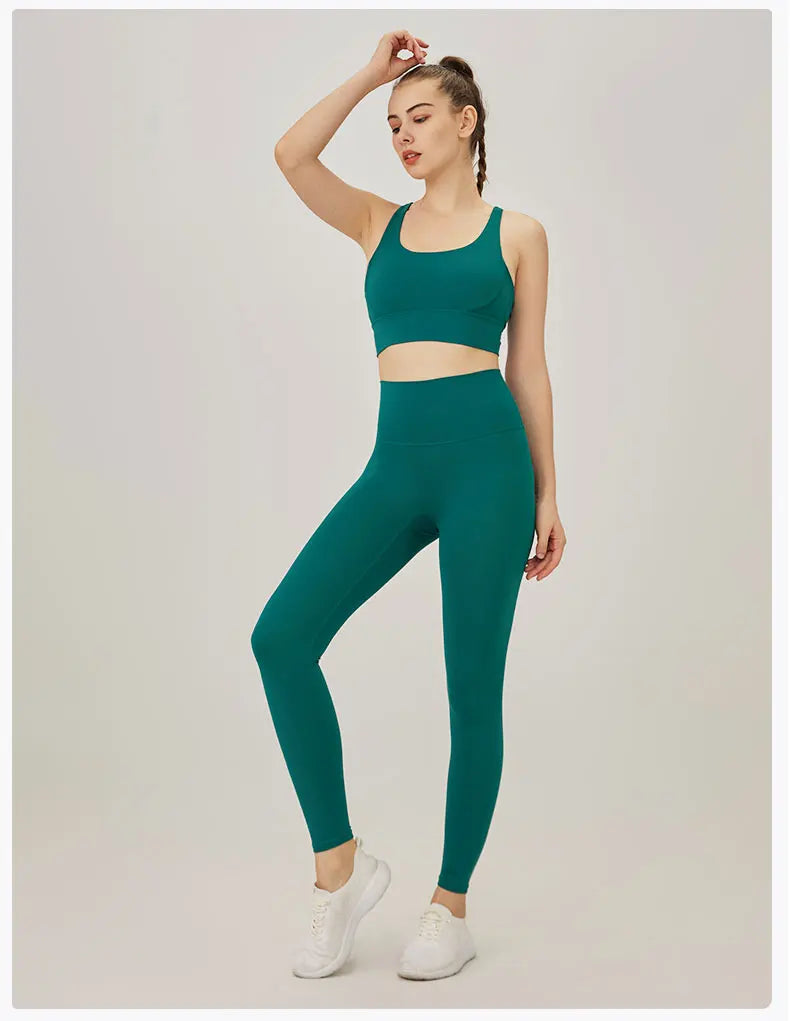 Yoga Set Women's Sports Bra and Leggings Jogging 2-piece set yoga Sports Women Gym Set Clothes Sportwear Woman Clothes
