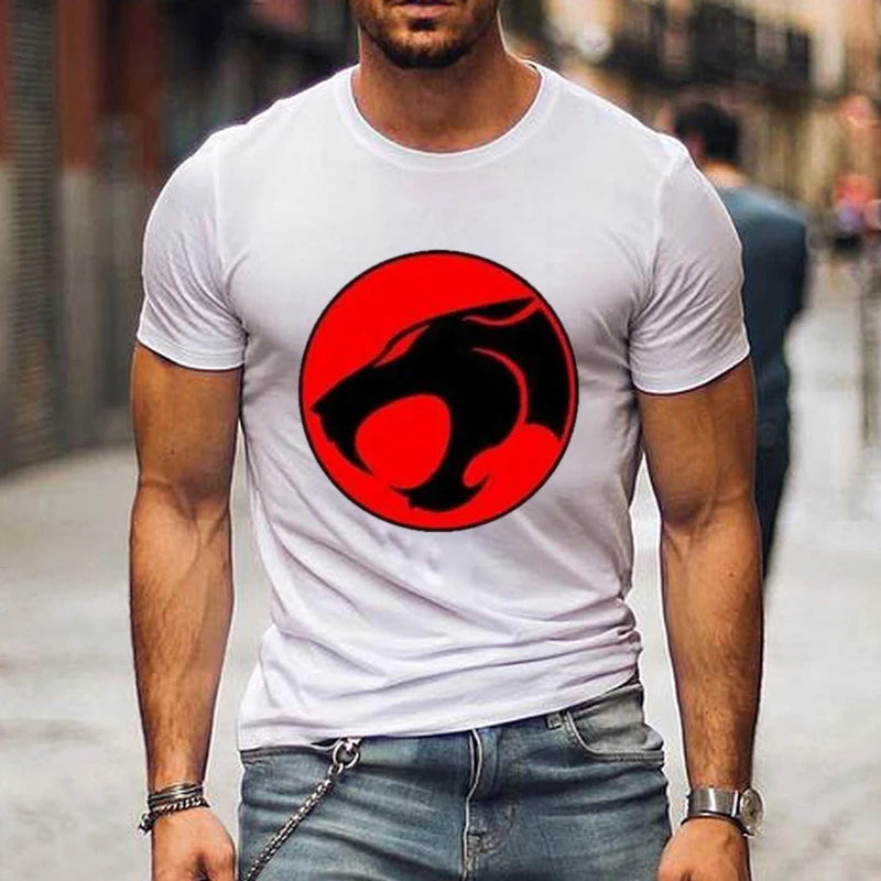 New Cartoon Anime Thundercats T Shirts Men and Woman Fashion T-shirt Streetwear Oversized Harajuku Tops Tees Clothing