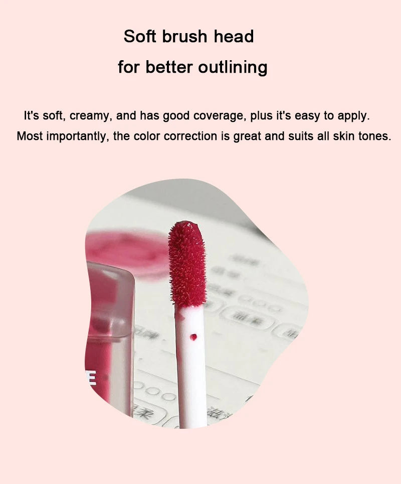 6 colors Light Glass-Like Lip Lacquer - Mirror Shine, Hydrating Formula; Smudge-Proof, Long-Wear, and Skin-Brightening