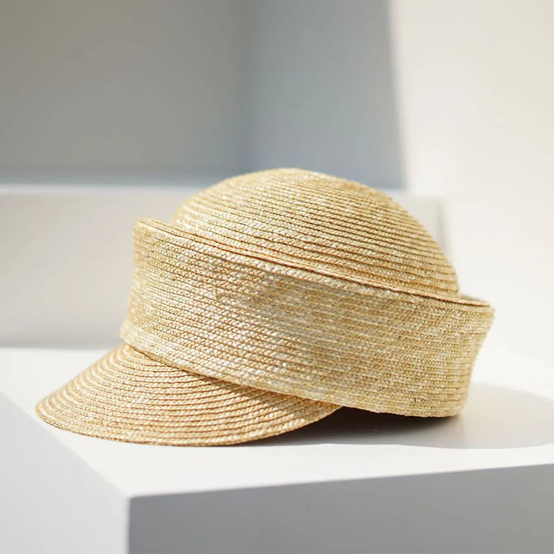Summer Sun Woman Hat Irregularly Straw Hat Visor Hat Newsboy Hat Outdoor Activities Street Beach Travel Derby Hats Base