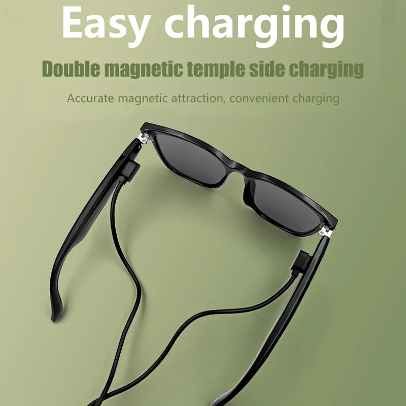 LIGE Bluetooth Inteligente Glasses Life Waterproof Smart Glasses Anti-blue Glasses Anti-ultraviolet Sunglasses for Android iOS