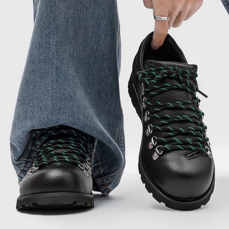 Men's Fashion Leather Shoes Classic luxury designer style Work Office Outdoor Hot selling trendy young shoes Handsome New