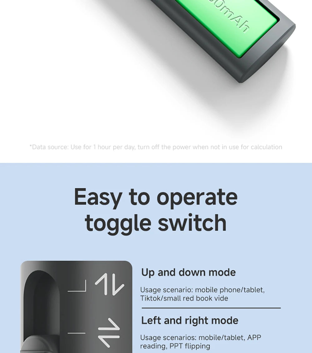 Bluetooth Page Turner Camera/Music Control Pen Paging Device E-book Reader Swipe Short Video Supports IOS Android Remote Control
