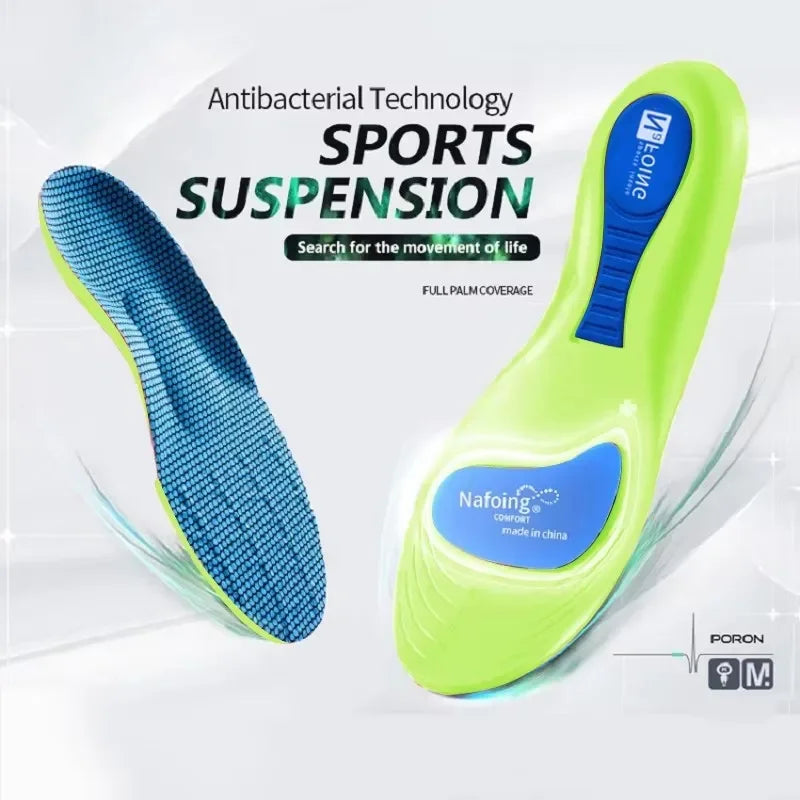 Orthopedic Insoles Feet Sport Shock-absorbing Insole Shoes Arch Support Plantar Fasciitis Templates Pads Men Women Sole Insoles