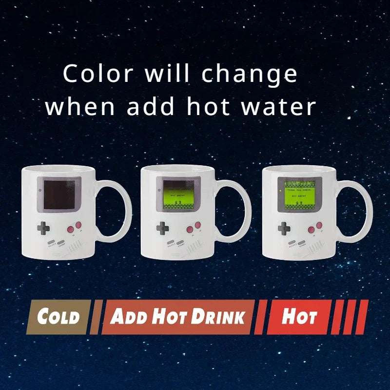 Game console thermochromic ceramic coffee mug Water cups Drinkware
