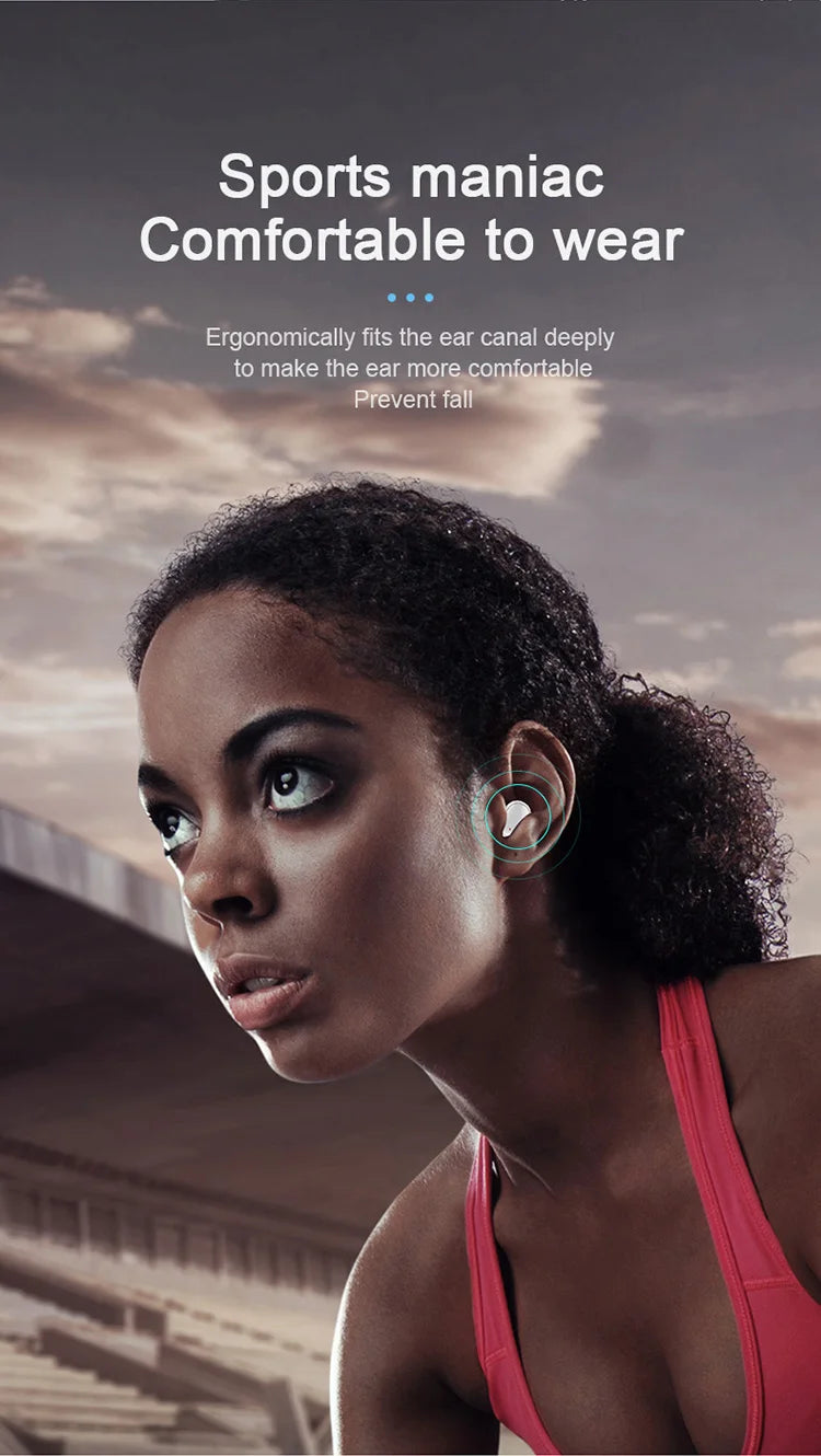 Bluetooth Earphones In ear Wireless Earphones Bluetooth 5.0 Mobile Phones Headsets Sports Cycling Headphones With Microphones