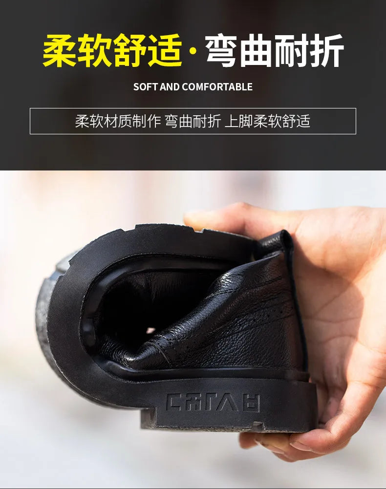 Safety Shoes Men Work Sneakers Indestructible Shoes Anti-puncture Shoes Waterproof Comfortable Work & Safety Boot 2025