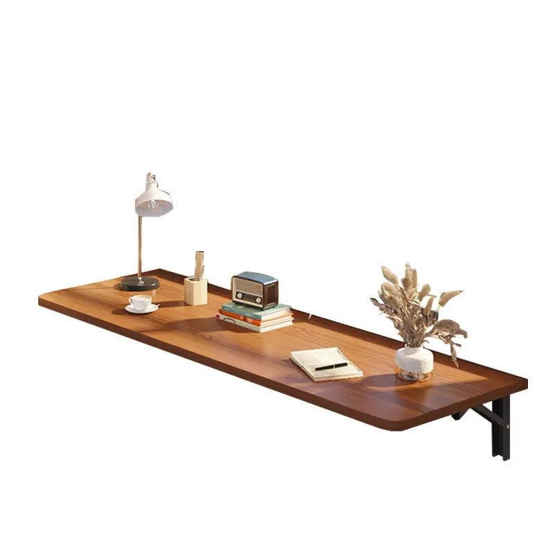 Wall Mounted Folding Table, Space Saving Fold Down Desk with Sturdy Metal Frame Home Office Study Writing Table Furniture
