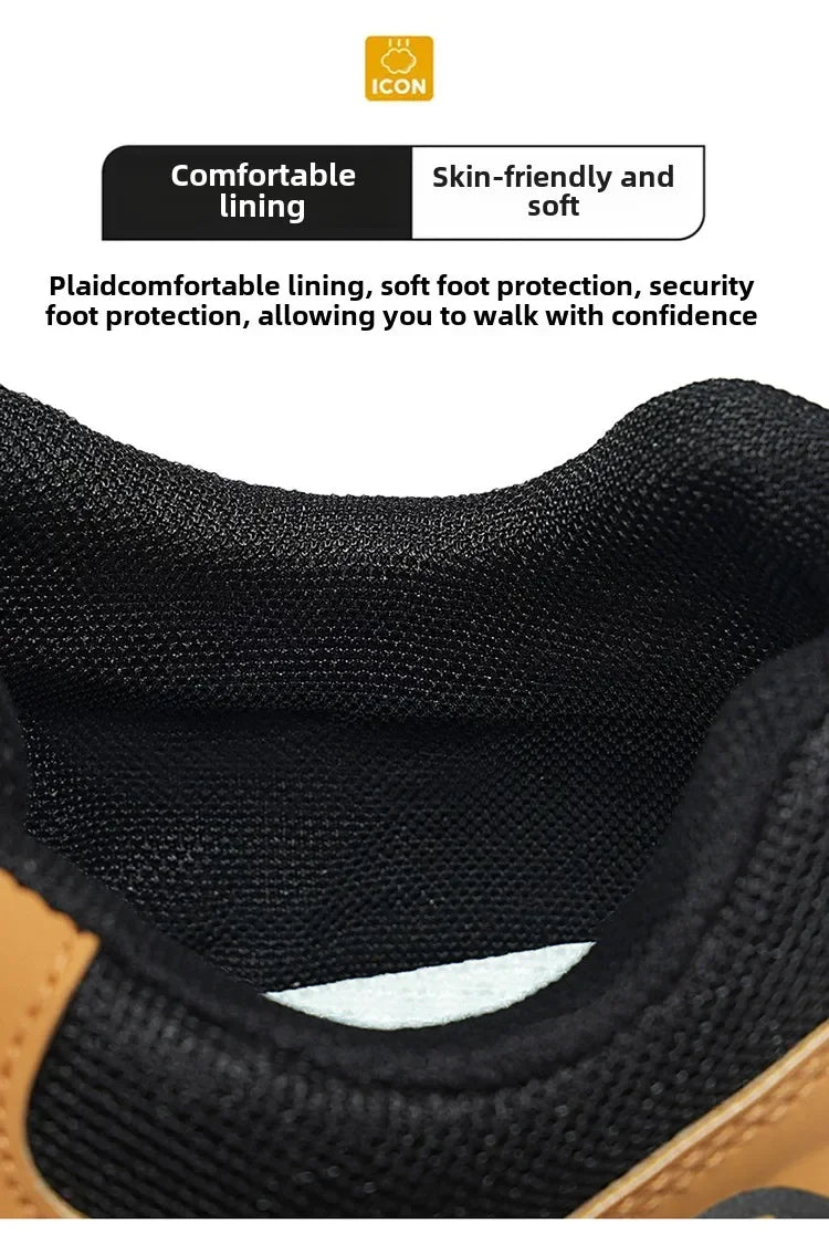 New Men's Shoes Low-top Rotating Buckle Sports Casual Trendy Outdoor Waterproof Work Shoes EVA Sole Rubber Zapatillas Hombre
