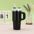 14oz New Double-layer Vacuum Car Cup Large Capacity 304 Stainless Steel Thermal Insulation Cup with Portable Handle Water Cup
