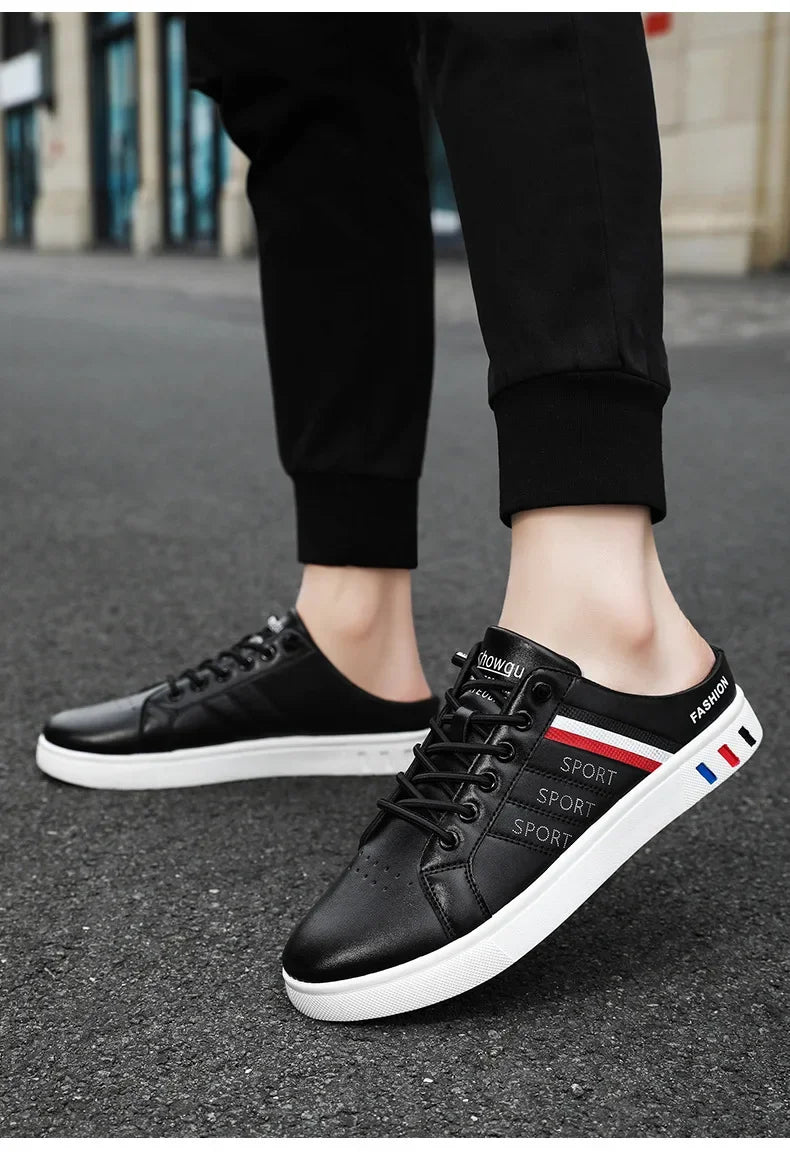 Summer Must-Haves High - End Men's Half Slippers, Fashion - Forward Flat Sneakers for Summer Designer Shoes Men