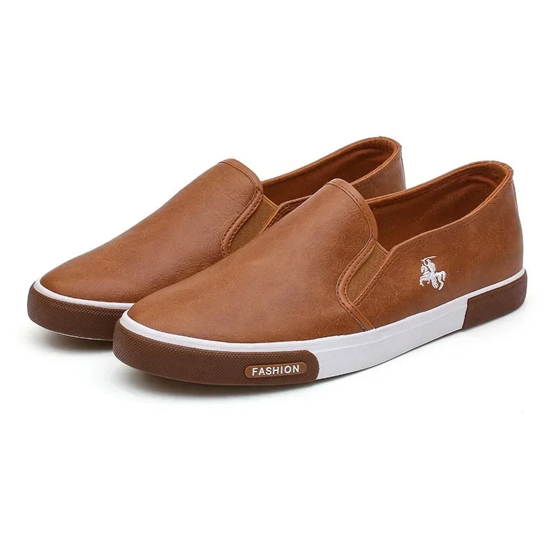 Men's Seasonal Feet Set Fashion New Little White Shoes Men's Flat Bottom Rubber Shoes Skateboard Leisure Work Shoes