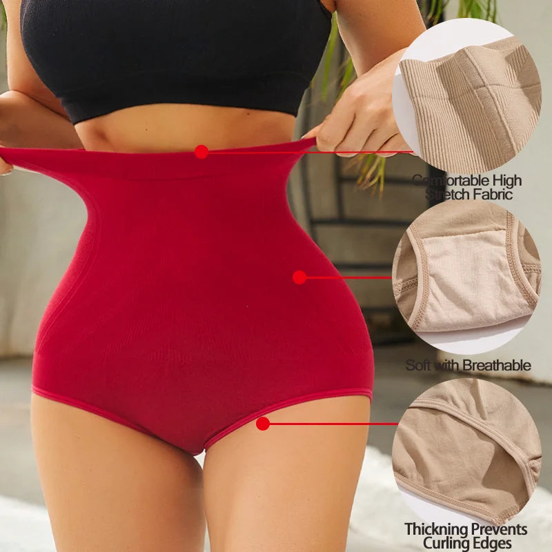 1/3PCS Slimming High Waist Tummy Control Panties Women Briefs Panty Shaper Slimming Underwear Butt Lifter Belly Body Shapewear
