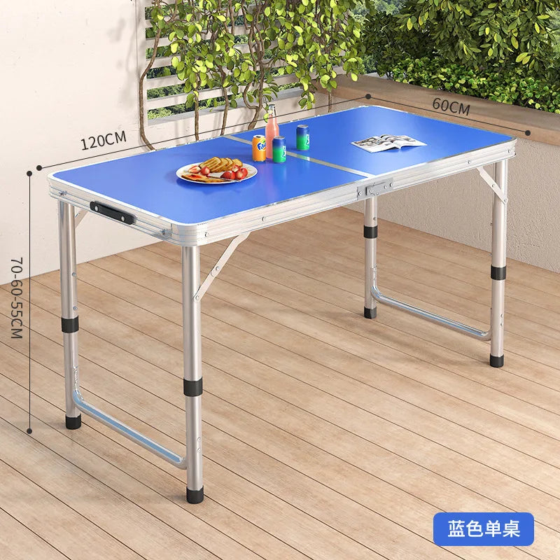 Aluminum Alloy Foldable Computer Table Wooden Lazy Dormitory Learning Folding Bed Outdoor Folding Table