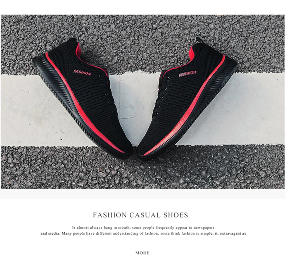 Men Running Spring Autumn Walking Loafers Fashion Casual Sports Shoes Breathable Light Men's Outdoor Shoes Plus Size38-48