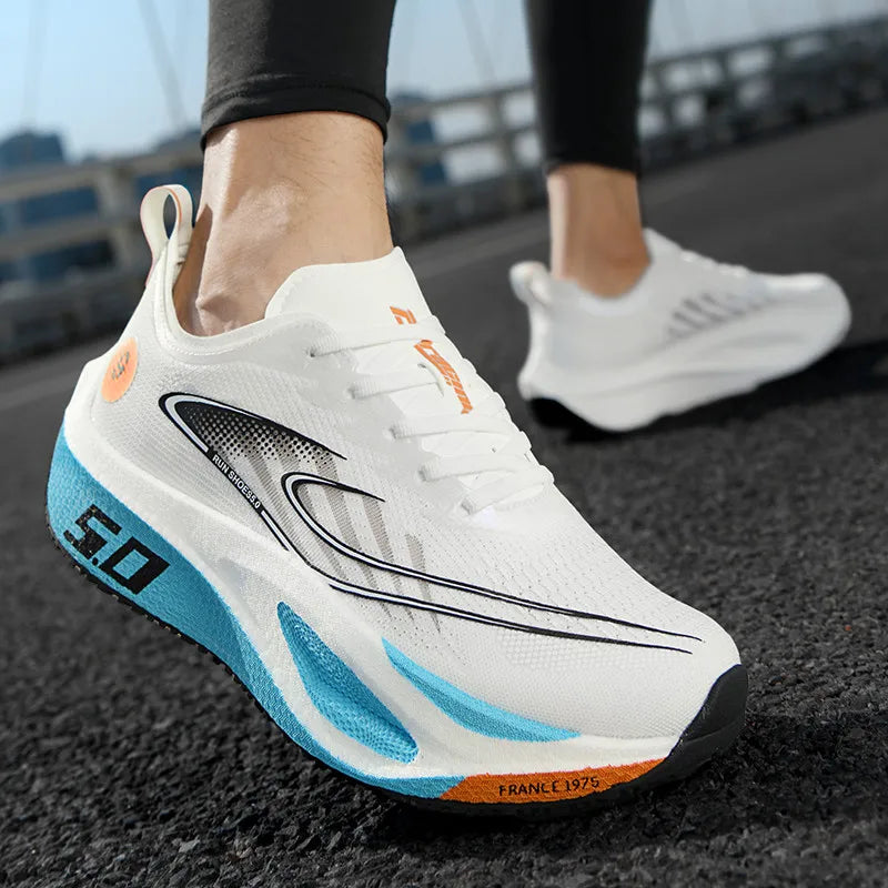 Casual Sports Shoes for Men&Women,Sneakers Platform Running Carbon Plate,Marathon Racing,Shock-absorbing,Athletics Training Shoe